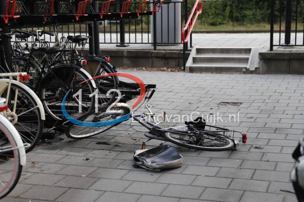 Fiets in brand bij station in Boxmeer